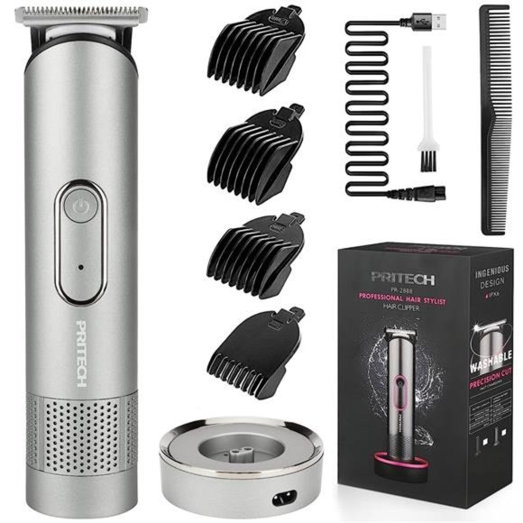 Men's Hair Trimmer Rechargeable Hair Clippers, Beard Trimmer, Home Haircut Kit